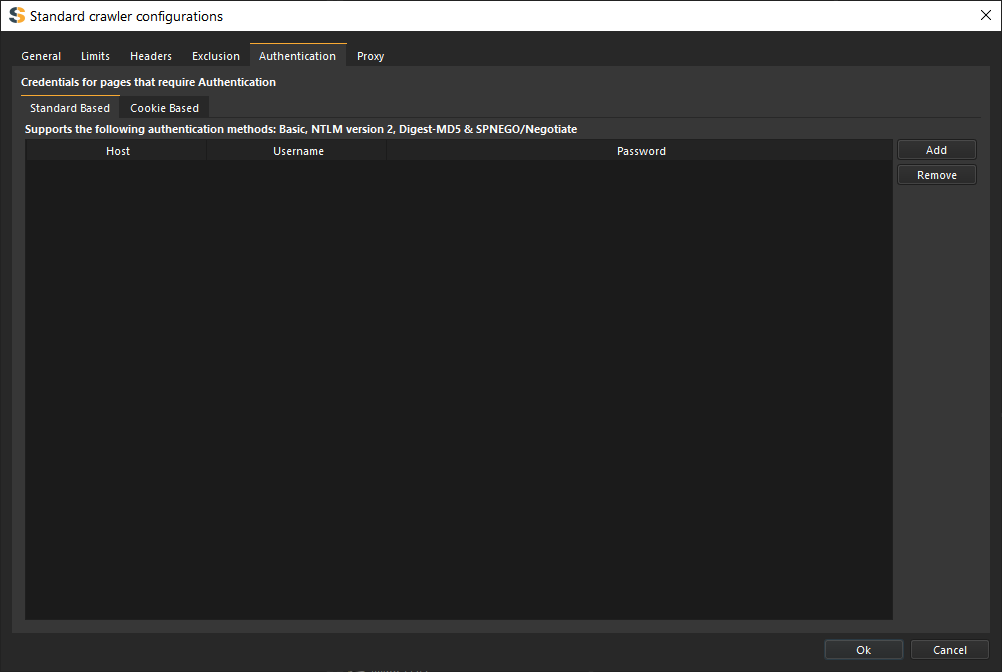 Crawler authentication